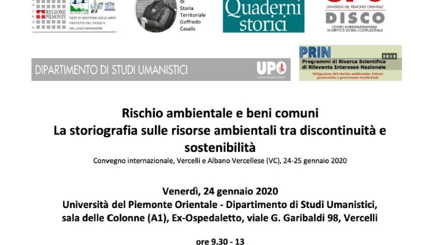 Rischio ambientale e beni comuni