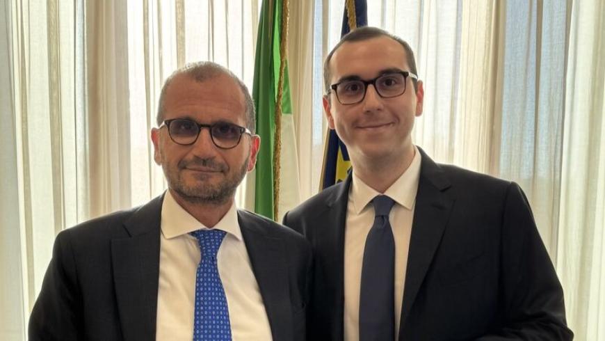Il Sottosegretario di Stato alla Salute Marcello Gemmato e il dottor Vittorio Aramini